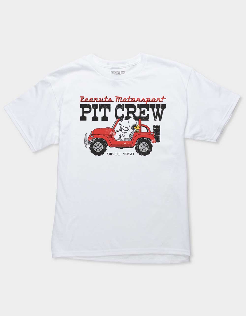 PEANUTS Pit Crew Snoopy Unisex Kids Tee image number 0