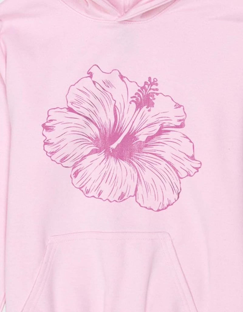 HIBISCUS Outline Unisex Kids Hoodie image number 1