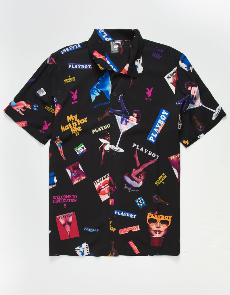 HUF x Playboy Collage Mens Shirt image number 0