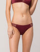 DAMSEL Strappy Ribbed Cheeky Bikini Bottoms image number 2
