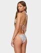 EDIKTED Patchwork Triangle Bikini Top image number 3
