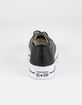 CONVERSE Leather Chuck Taylor All Star Lift Womens Black Low Top Shoes image number 4