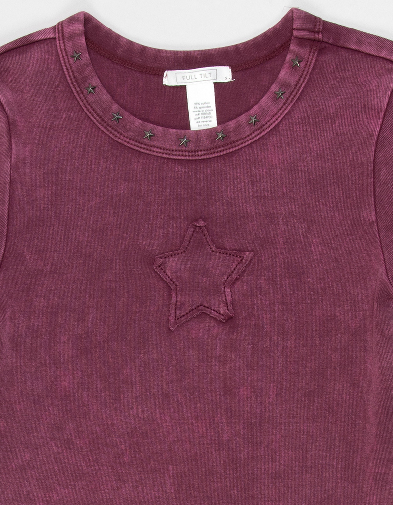 FULL TILT Star Stud Detail Girls Tee image number 1