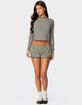 EDIKTED Suzy Striped Shorts image number 2