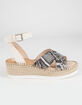 DOLCE VITA Snake Print Crisscross Womens Platform Sandals image number 2