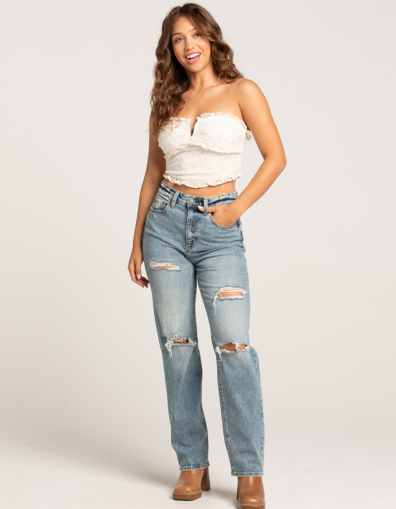 DAZE High Rise Dad Womens Jeans image number 0