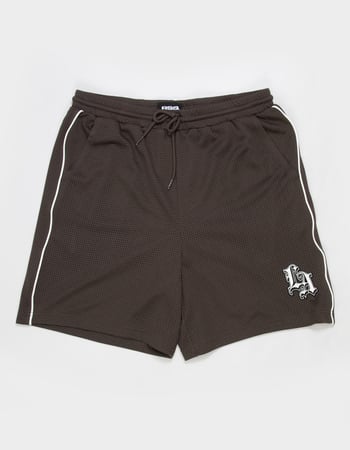 RSQ Mens Embroidered Mesh Shorts Primary Image