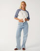 RIP CURL Classic Womens Boxy Raglan Tee image number 4