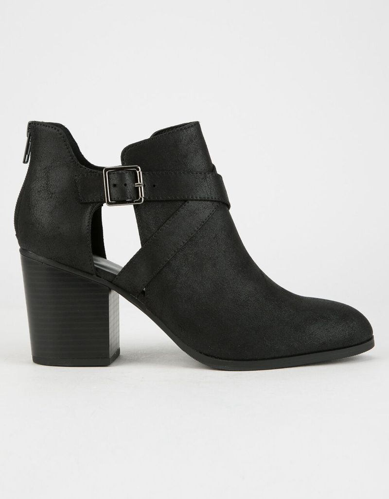 DELICIOUS Cutout Womens Booties image number 1