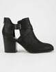 DELICIOUS Cutout Womens Booties image number 2