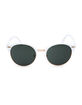 BLUE CROWN Electric White Clubmaster Sunglasses image number 2