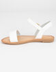 SODA Ankle Strap Girls White Sandals image number 3