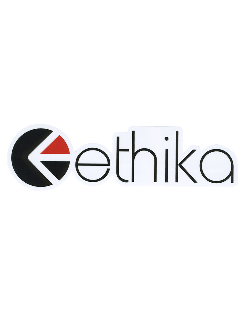 ETHIKA Full Logo White Sticker image number 0