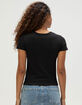 RIOT SOCIETY Hibiscus Womens Baby Tee image number 4