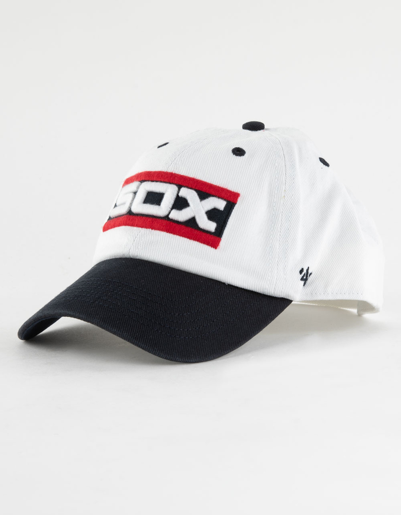 47 BRAND Chicago White Sox Cooperstown Double Header Diamond '47 Clean Up Strapback Hat image number 0