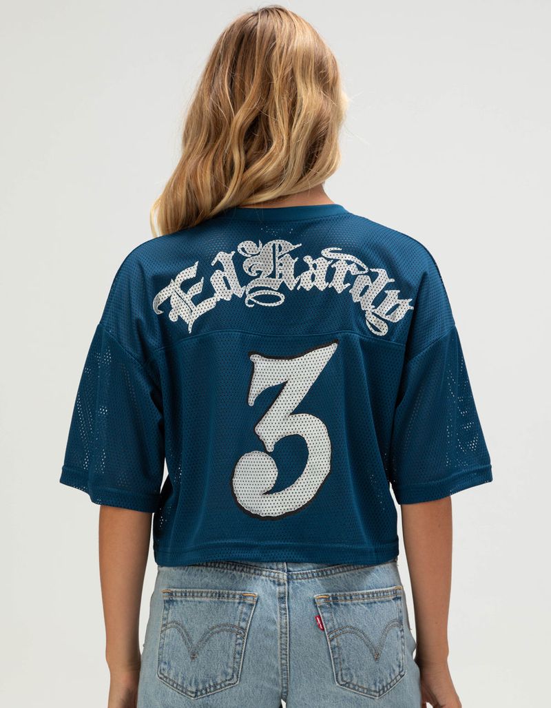ED HARDY Snow Leopard Womens Crop Jersey image number 1