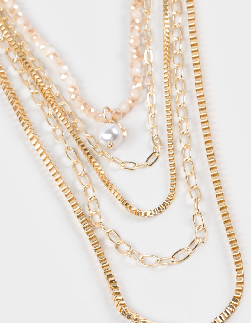 FULL TILT Pearl Multi Layered Necklace image number 1
