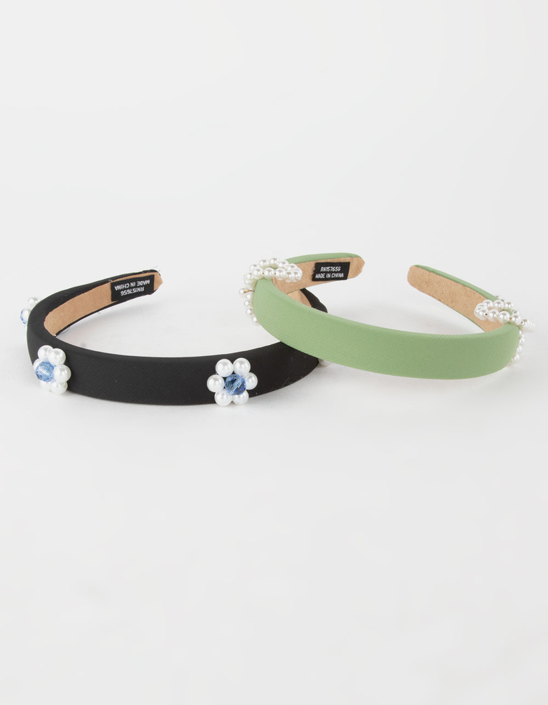 Floral Bow Headband 2 Pack image number 0