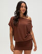 FULL TILT Off The Shoulder Womens Mini Dress image number 1