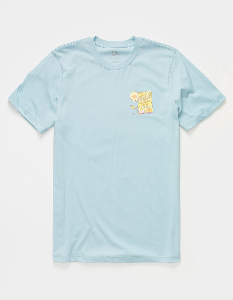 FLIM FLAM Flamingo Sunflower Mens T-Shirt image number 4