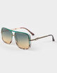 RSQ Large Retro Aviator Sunglasses image number 1
