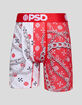 PSD Fire Red 3 Pack Mens Boxer Briefs image number 4