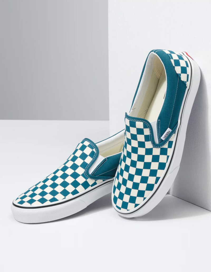 VANS Checkerboard Classic Slip On Shoes image number 3