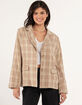 LE LIS Womens Plaid Blazer image number 1