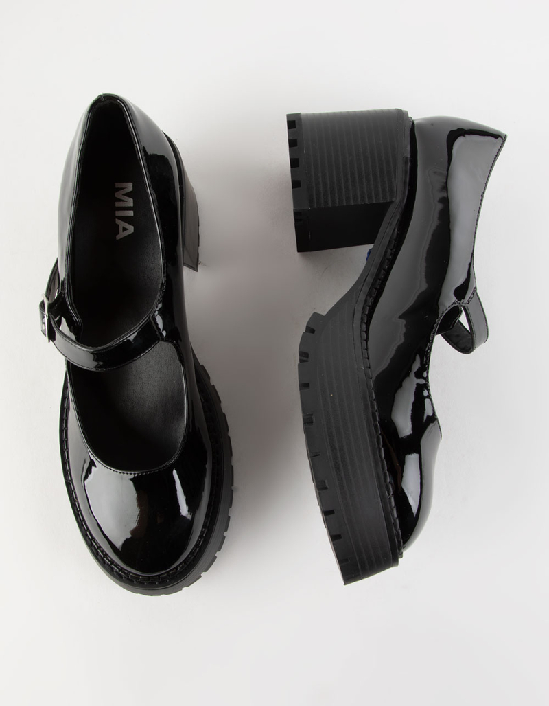 MIA Natania Mary Jane Womens Patent Shoes image number 4