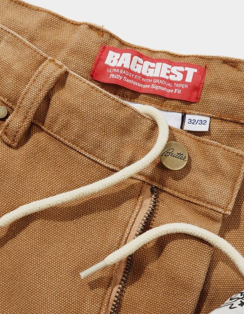 BUTTER GOODS Santosuosso Mens Duck Cargo Pants image number 2