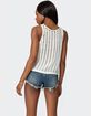 EDIKTED Keziah Sheer Ladder Knit Top image number 5