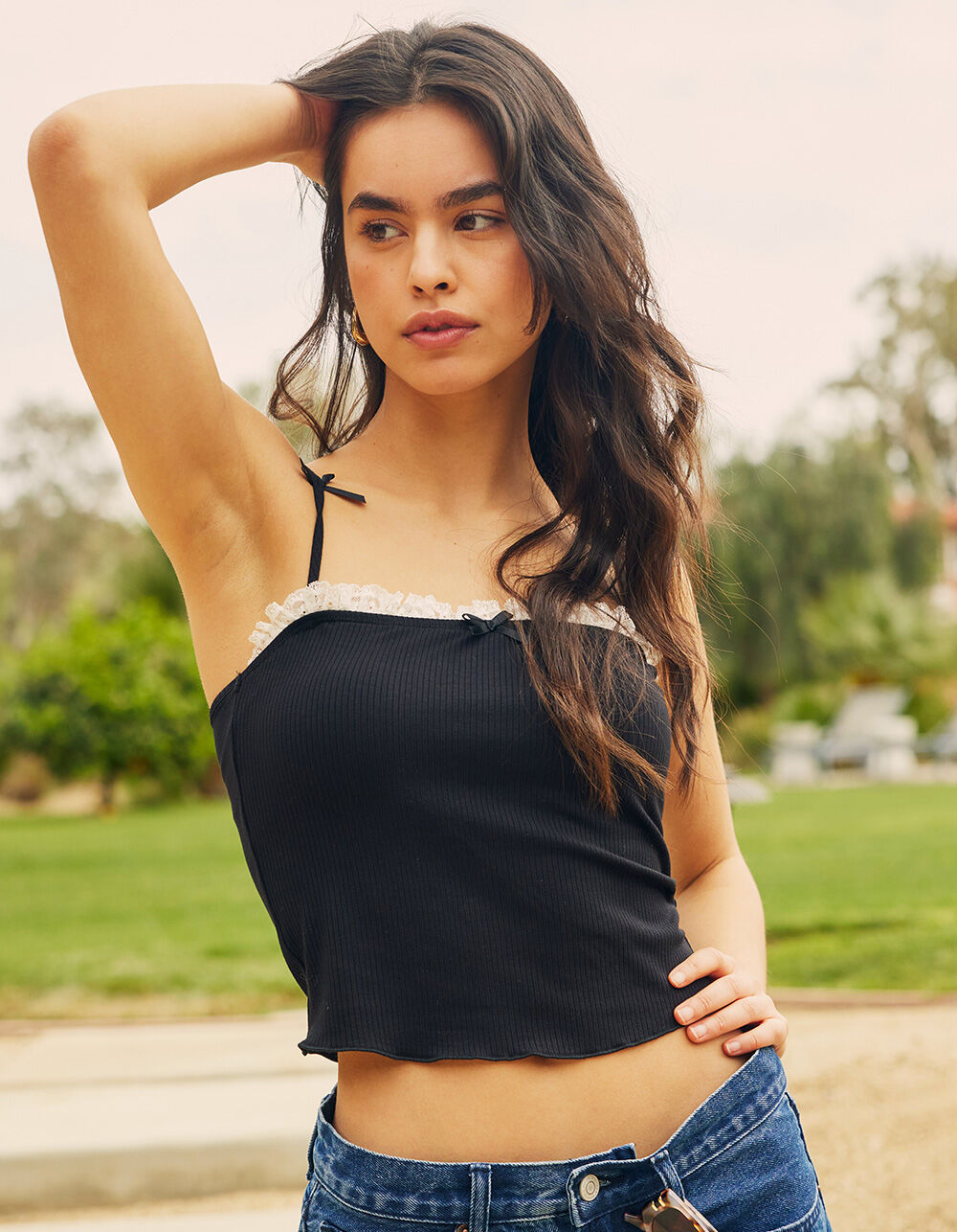 FULL TILT Bow Womens Cami - BLACK | Tillys