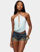 EDIKTED Stone Backless Cowl Neck Top image number 1