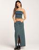 MOTEL Zaenap Womens Denim Maxi Skirt image number 1