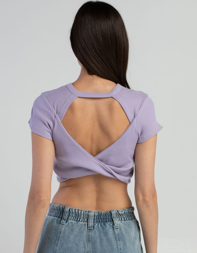 RSQ Womens Open Twist Back Tee image number 1