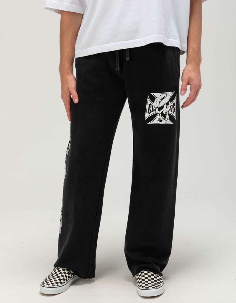 WEST COAST CHOPPERS Skeleton Moto Logo Mens Sweatpants image number 0