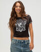 TRUE RELIGION Vintage Buddha Womens Boat Neck Tee image number 1