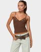 EDIKTED Holland Bead V-Neck Tank Top image number 1