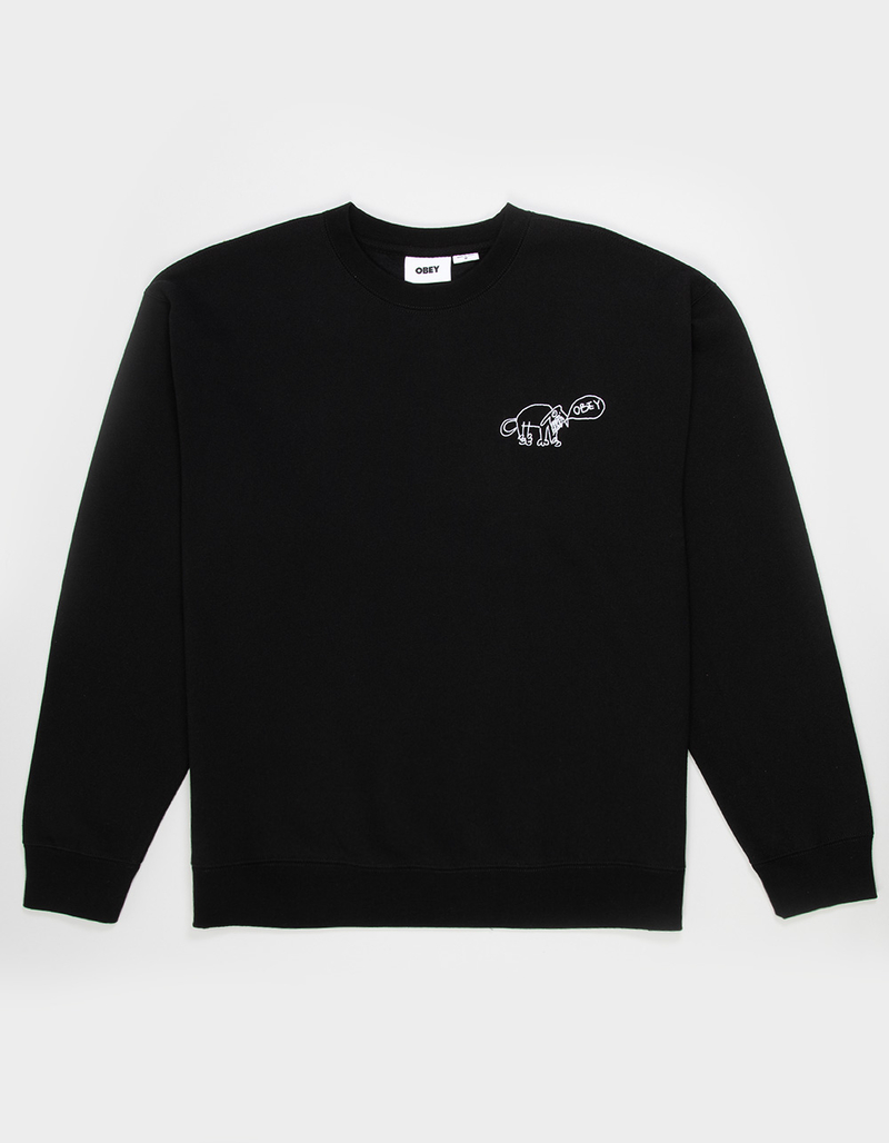 OBEY Dog Doodle Mens Crewneck Sweatshirt image number 1