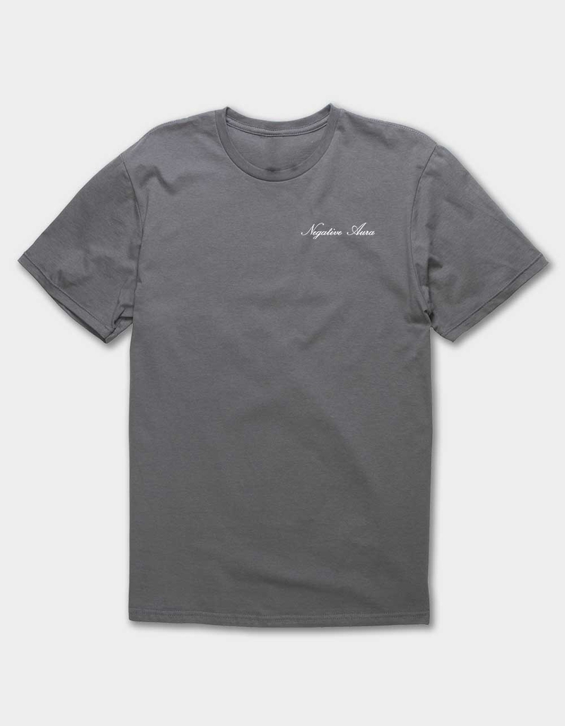 AURA Negative Aura Unisex Tee CHARCOAL Tillys