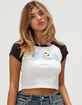 RIOT SOCIETY x Peanuts Snoopy Womens Raglan Tee image number 1