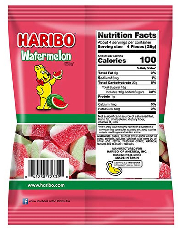 HARIBO Watermelon Gummy Candy Alternative Image