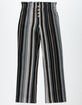 WHITE FAWN Exposed Button Stripe Girls Palazzo Pants image number 1