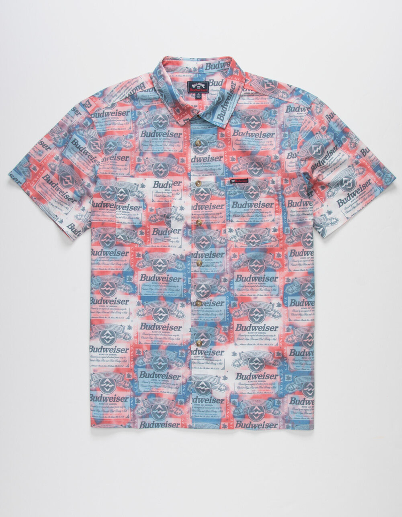 BILLABONG x Budweiser Insignia Mens Button Up Shirt image number 0