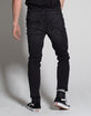 RSQ Seattle Released Hem Mens Crop Taper Skinny Jeans image number 4