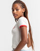 BDG Urban Outfitters Womens Ringer Baby Tee image number 2