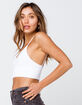 FULL TILT V-Neck White Seamless Bralette image number 2