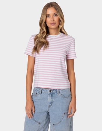 EDIKTED Callahan Striped Tee Primary Image
