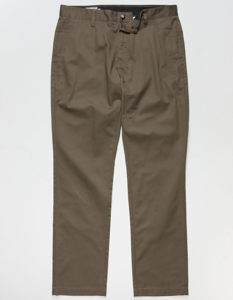 VOLCOM Vmonty Mens Khaki Chino Pants image number 0