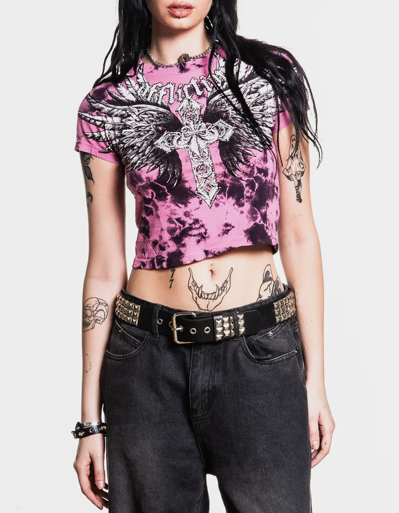 AFFLICTION Jovial Womens Baby Tee image number 2